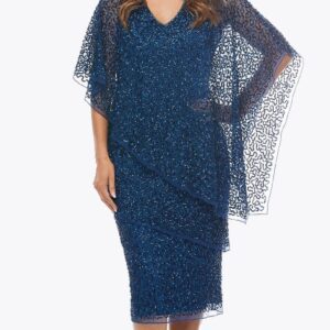 Sequin Layered Cocktail Dress