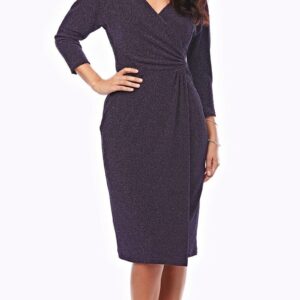 Stretch Glitter Knit Cocktail Dress