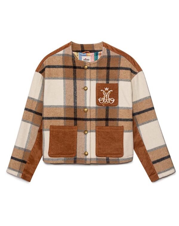 Nancy Collarless Cropped Cord Jacket - Image 5