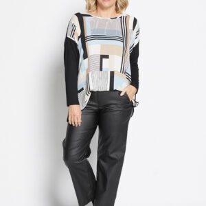 Philosophy Runway Long Sleeve Splice Tunic