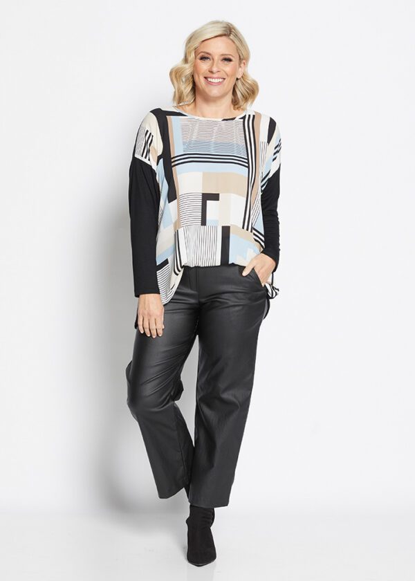 Philosophy Runway Long Sleeve Splice Tunic