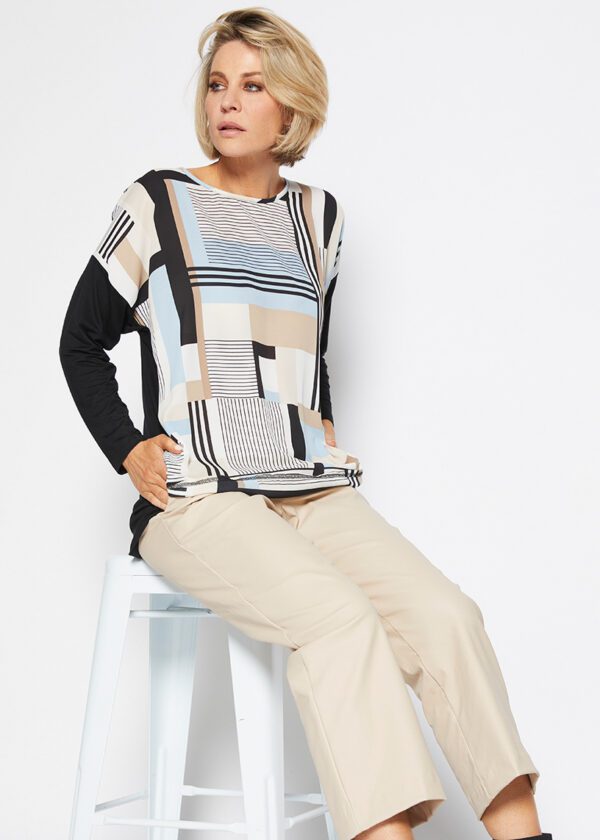 Philosophy Runway Long Sleeve Splice Tunic - Image 2
