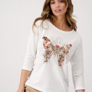 Monari Butterfly Print Top
