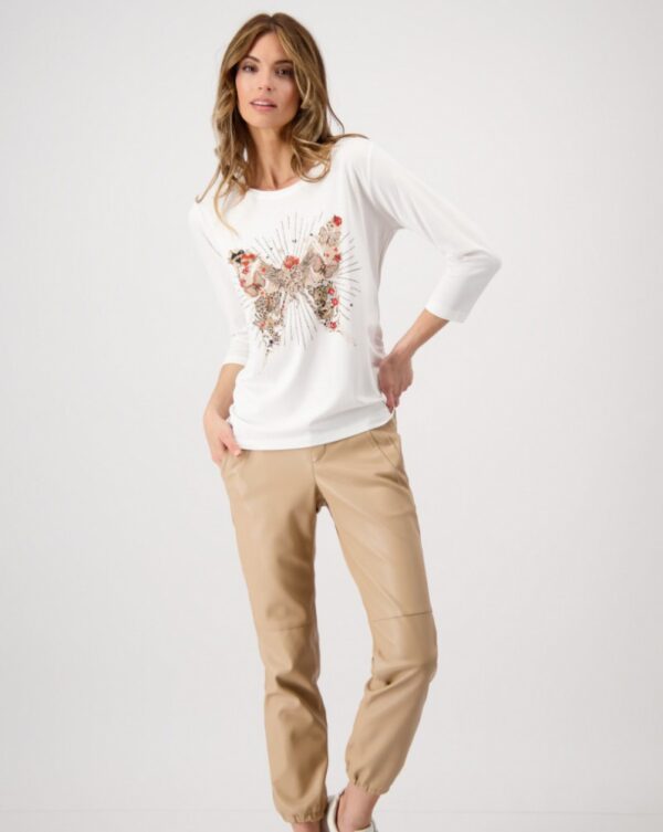 Monari Butterfly Print Top - Image 3