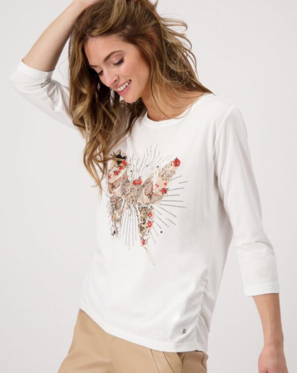 Monari Butterfly Print Top - Image 6