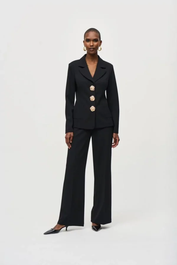 Joseph Ribkoff Scuba Crepe Fitted Blazer - Image 4
