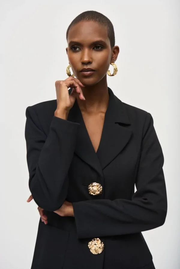 Joseph Ribkoff Scuba Crepe Fitted Blazer - Image 3