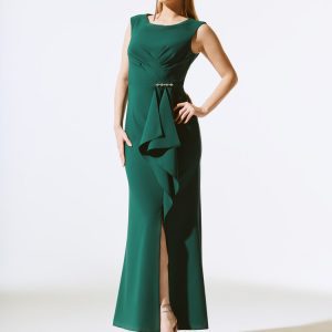 Joseph Ribkoff Lux Twill Trumpet Gown