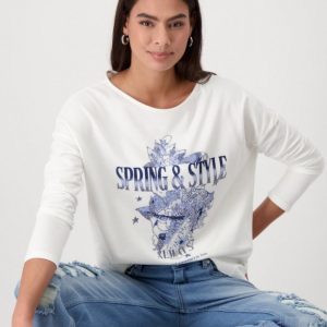 Monari T-Shirt with Decorative Stone Print