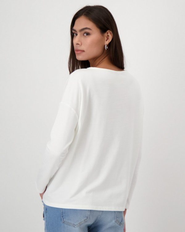 Monari T-Shirt with Decorative Stone Print - Image 5