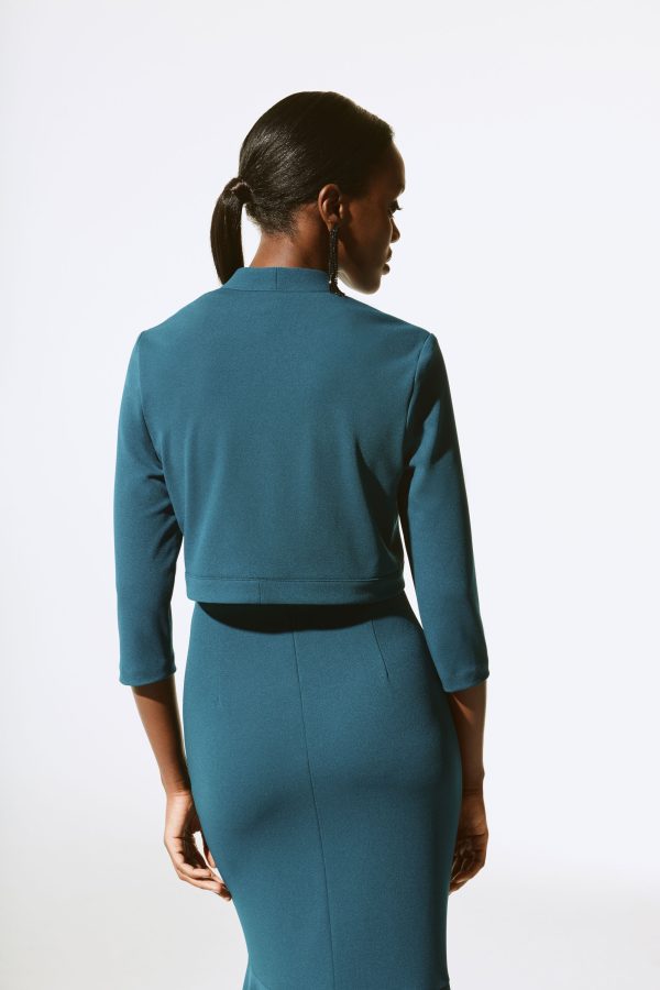 Jospeh Ribkoff Scuba Crepe Fitted Bolero - Image 3
