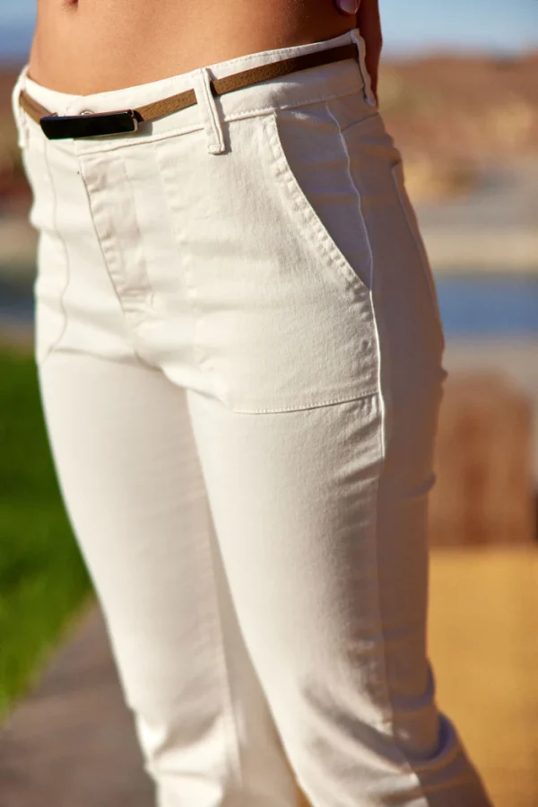 Patsi Flare Trousers - Ecru - Image 4