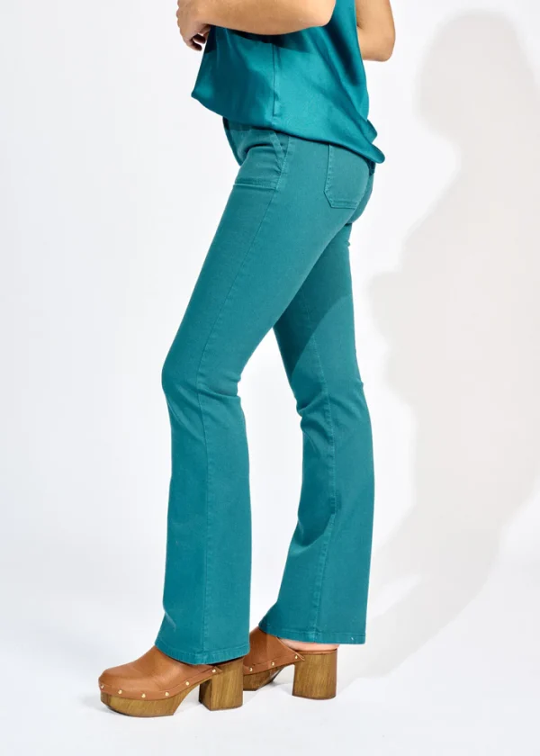 Patsi Flare Trousers - Teal - Image 4