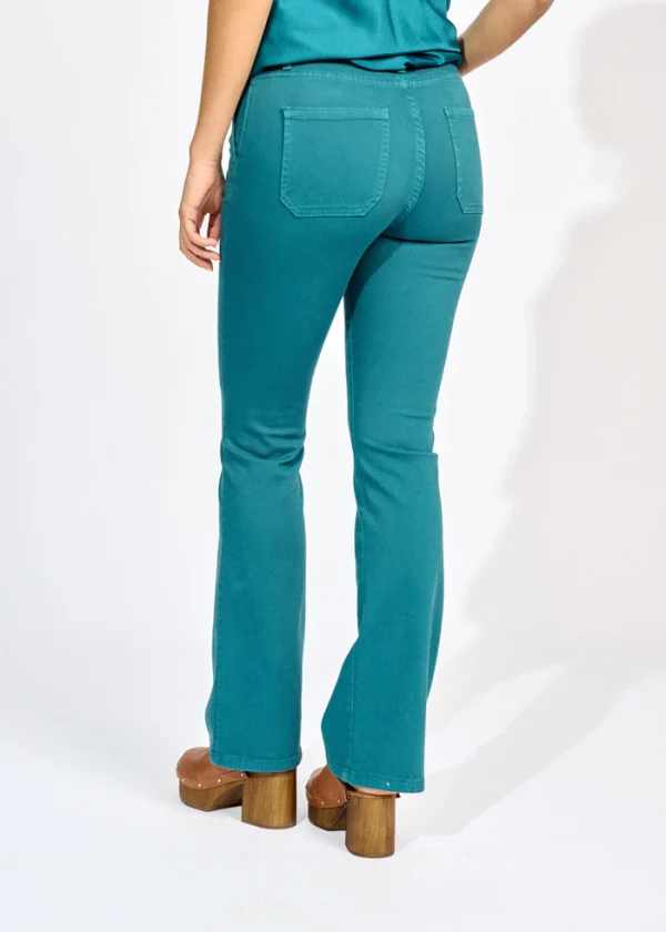 Patsi Flare Trousers - Teal - Image 3