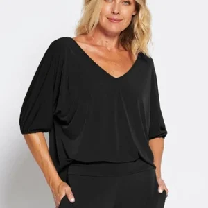 Philosophy Great Blouson Top in Black