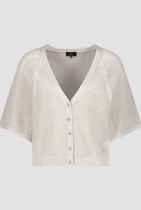 Monari Lurex Ajour Cardigan - Image 6