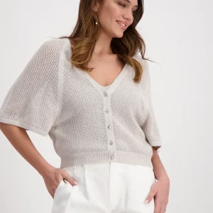 Monari Lurex Ajour Cardigan