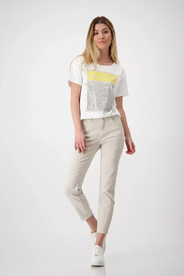 Monari T-Shirt With Rhinestones - Image 4