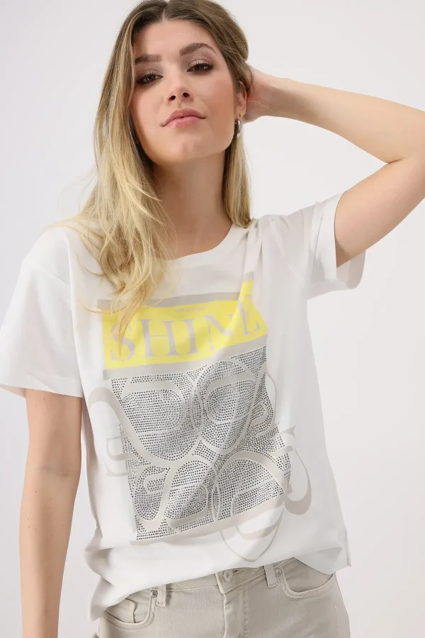 Monari T-Shirt With Rhinestones - Image 5
