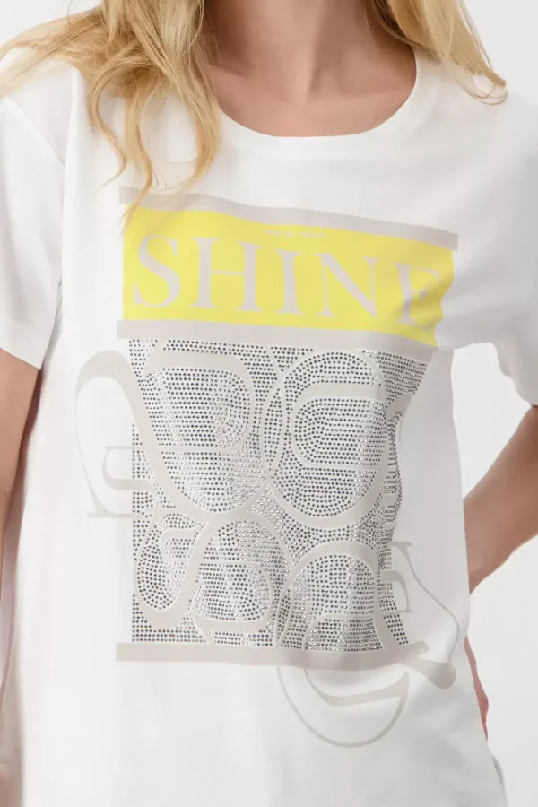 Monari T-Shirt With Rhinestones - Image 2