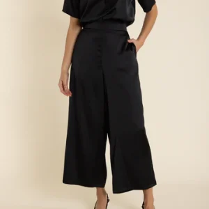 Two T's 7/8 Satin Wide Leg Pant