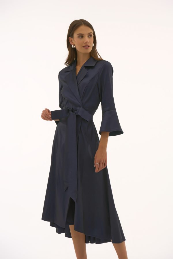 Stretch Taffeta High-Low Dress - Image 2