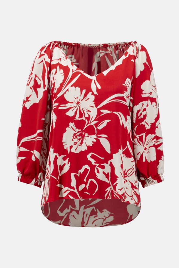 Satin Floral Print Top - Image 3
