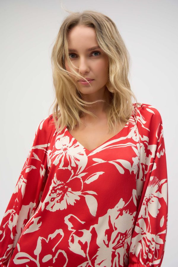 Satin Floral Print Top - Image 6