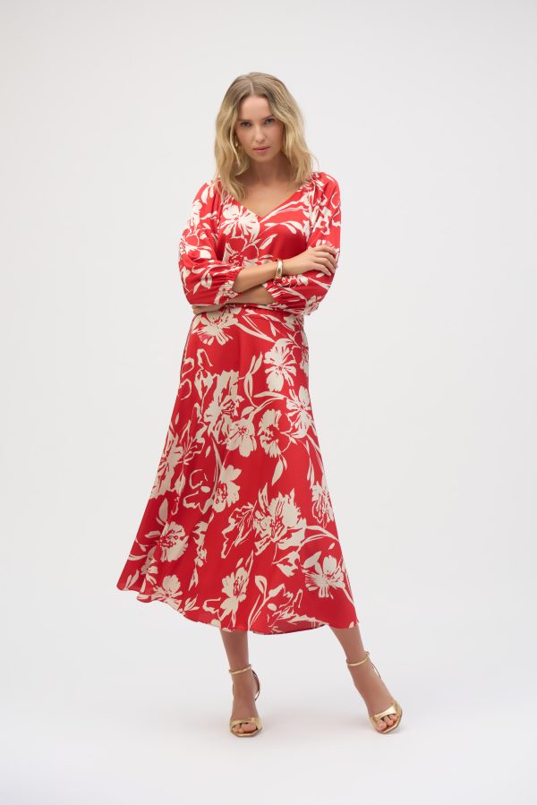 Satin Floral Print Top - Image 5