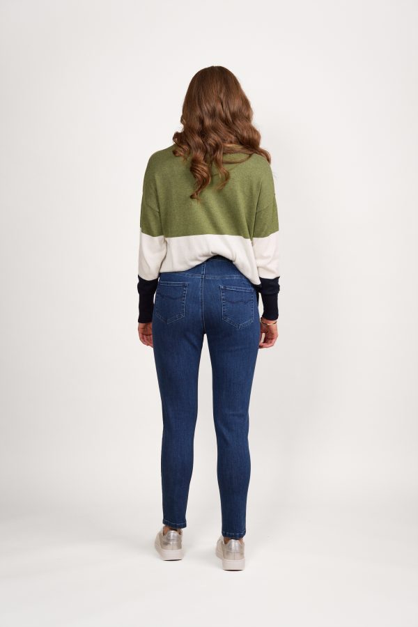 Blue Denim - Skinny Leg Ankle Grazer Jean - Image 2