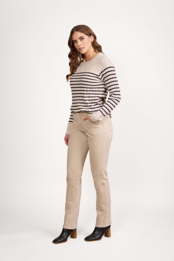 Vassalli Oat Denim Slim Leg Jean - Image 2