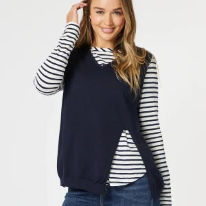 The Vicky Vest is a versatile and stylish piece that would be a great addition to any wardrobe! Whether dressed up with a blazer or down with a striped tee.