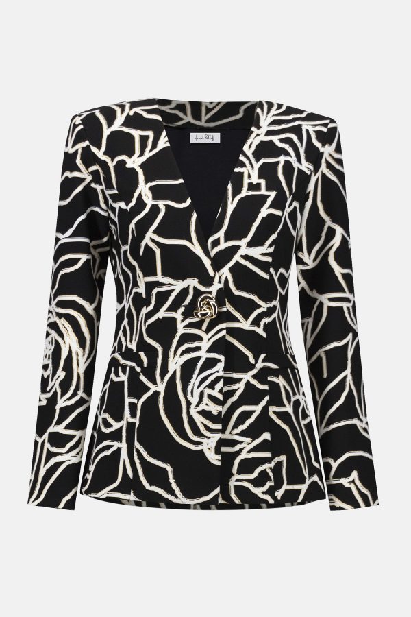 Lux Foiled Floral Blazer - Image 3