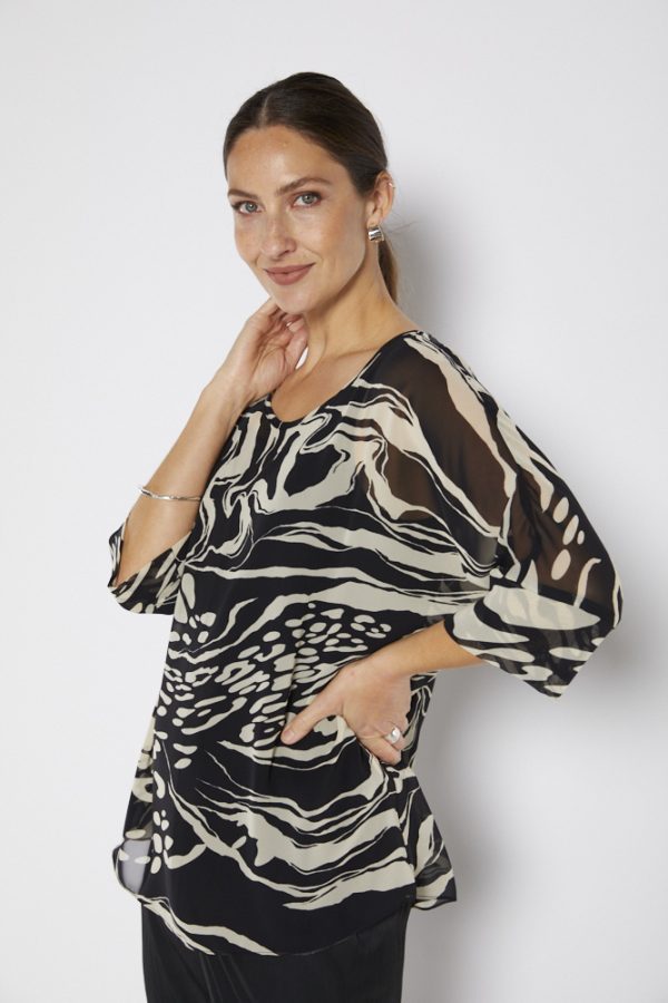 Kirsty Vintage Chiffon Tunic