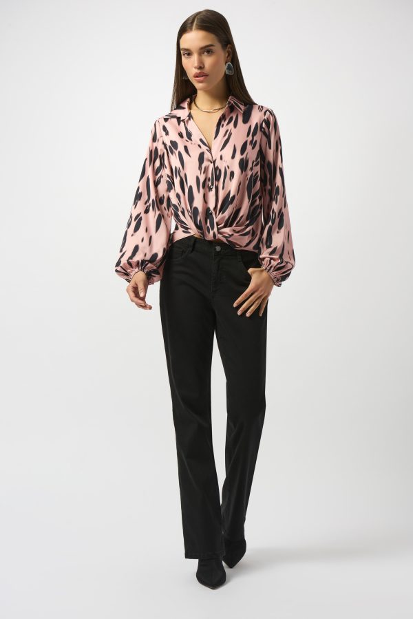 Recycled Satin Print Top - Image 2