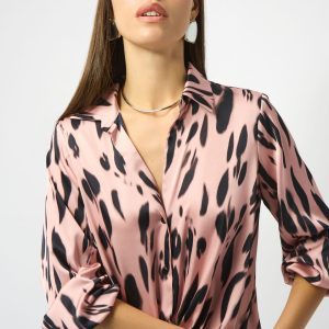 Recycled Satin Print Top