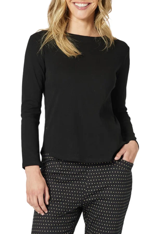 Crew Neck Long Sleeve Top