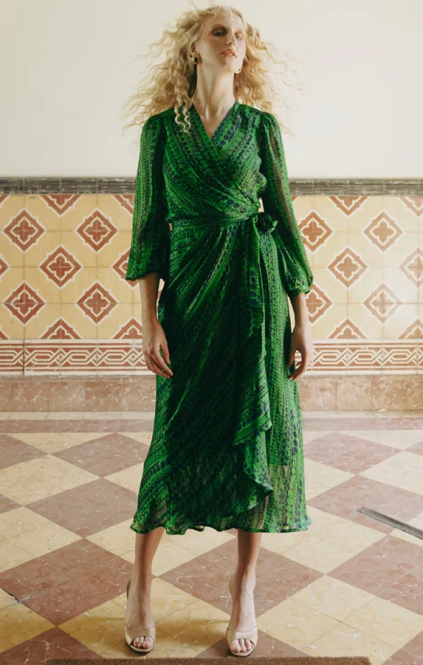 Savoir Midi Wrap Dress - Image 6