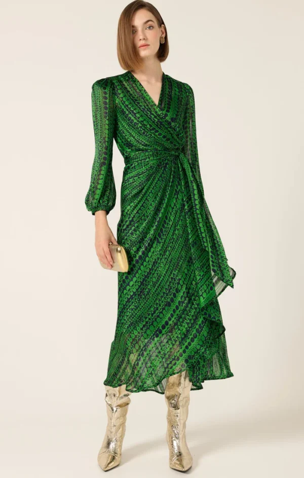 Savoir Midi Wrap Dress - Image 3