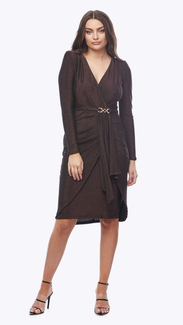 Metallic Stretch Jersey Dress