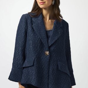 Textured Jacquard Swing Jacket