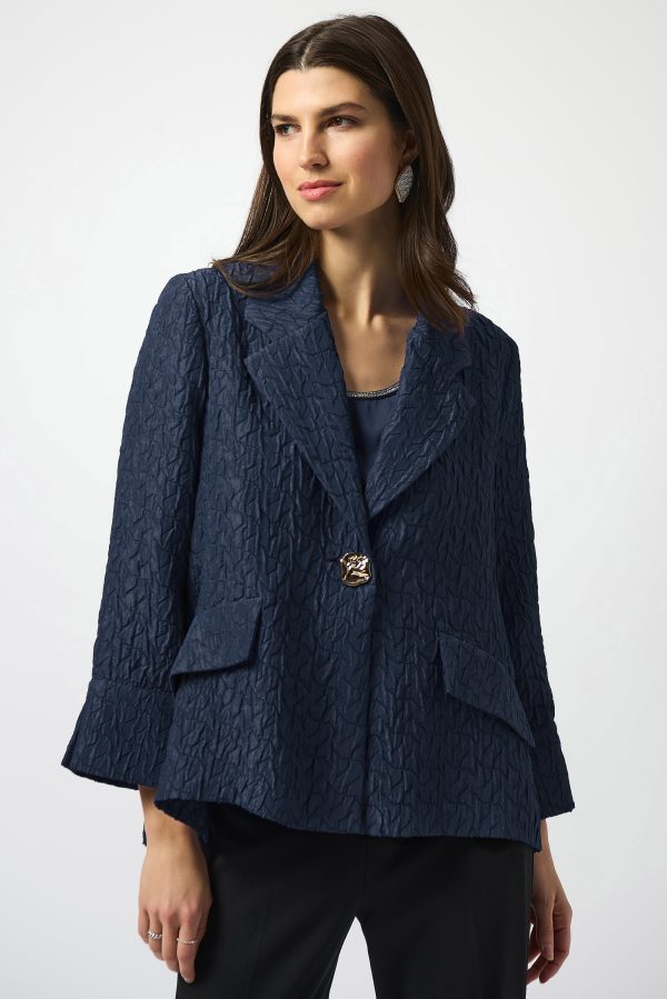 Textured Jacquard Swing Jacket