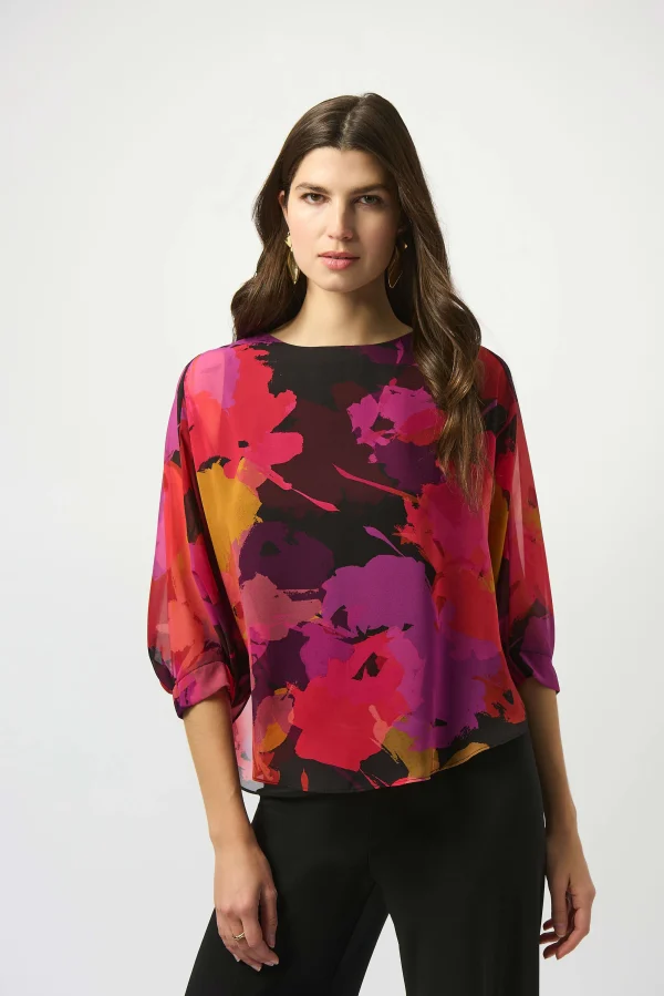 Recycled Chiffon Floral Top