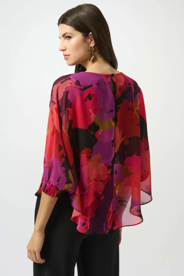 Recycled Chiffon Floral Top - Image 3