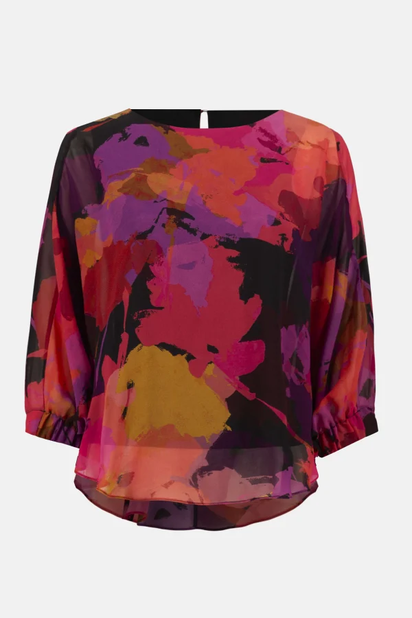 Recycled Chiffon Floral Top - Image 4