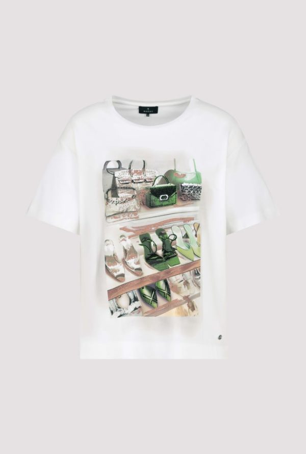 T-Shirt with Shoe and Bag Print - Image 3