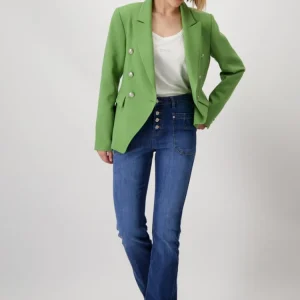 Double-Breasted Blazer in Avocado